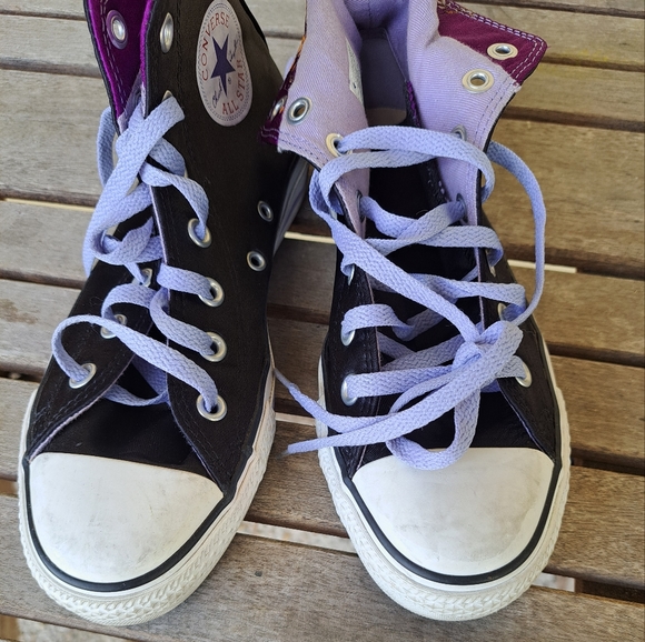 Converse high satin roll down - Picture 2 of 4